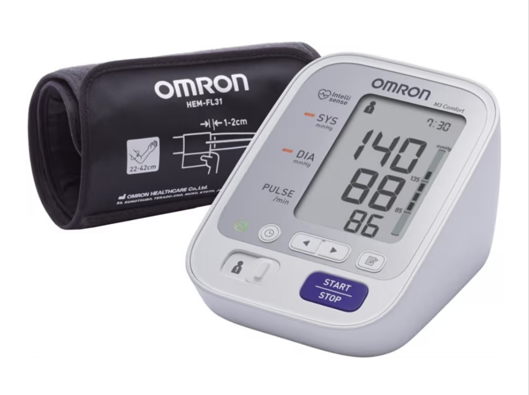 OMRON M3 Comfort tensiómetro brazo manguito intelli wrap