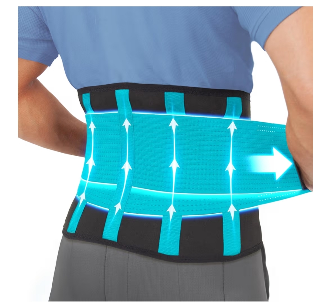 AGILE BAK cinturón lumbar doble ajuste neopreno hombre mujer
