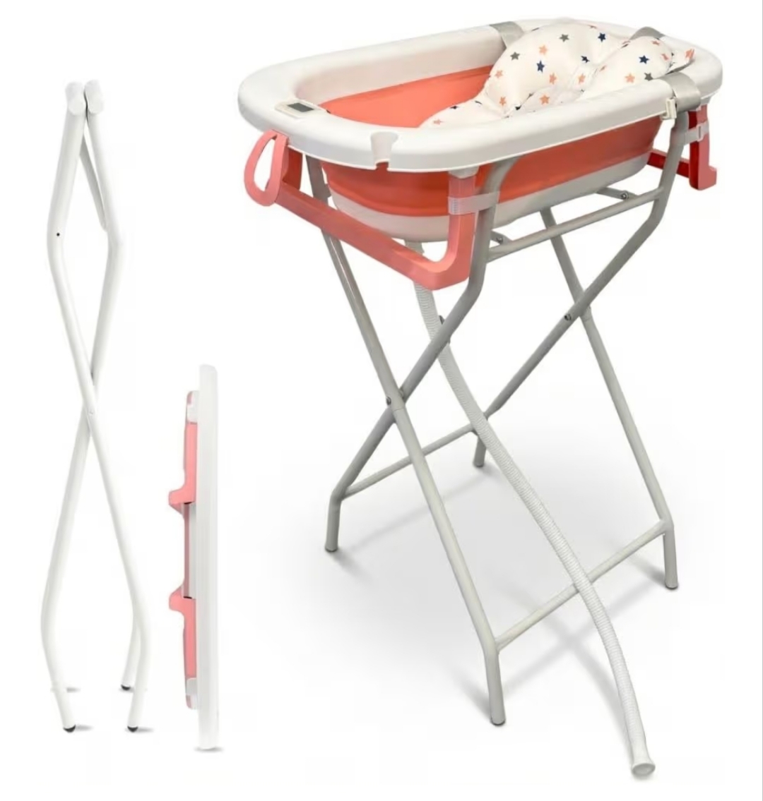 JOWY BATHBY banera plegable con soporte cojin y termometro