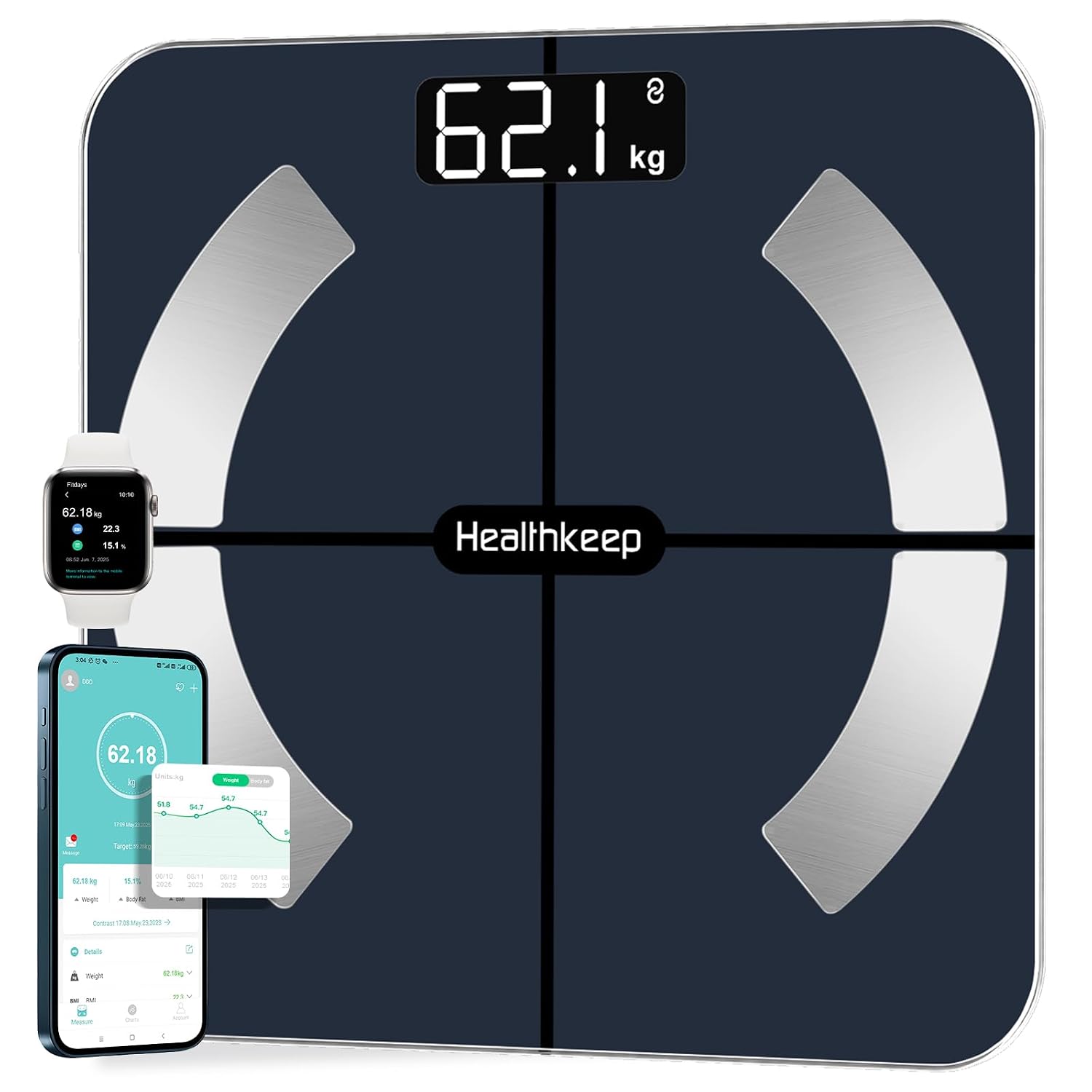 Withings Body báscula bioimpedancia Wi-Fi modo embarazo