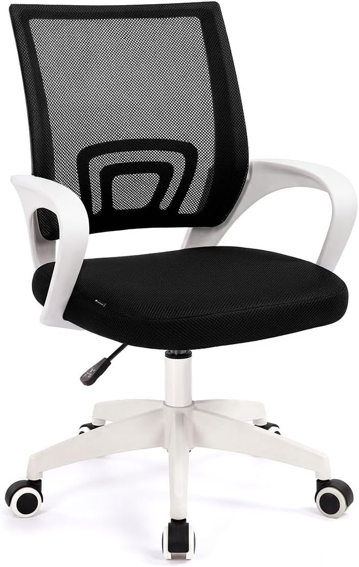 DUEHOME silla escritorio juvenil tejido transpirable 3D lila