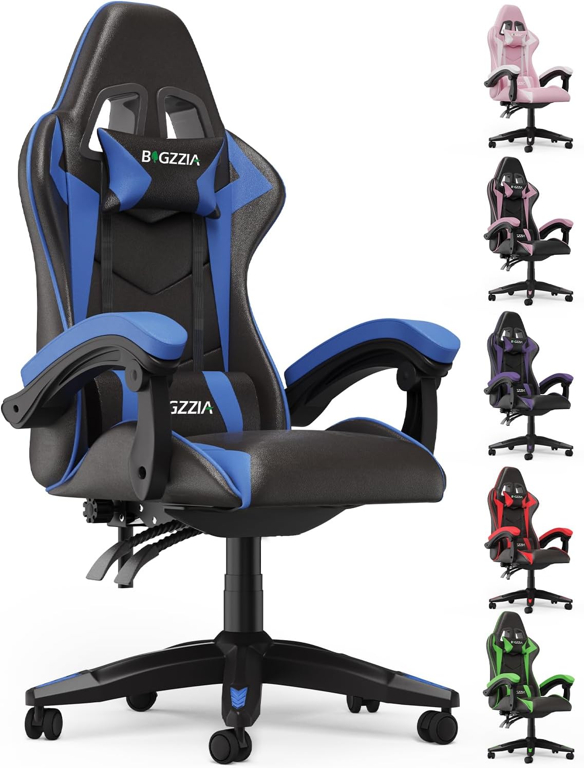 BGZZIA silla gamer estudiar ruedas seguridad acolchado juvenil