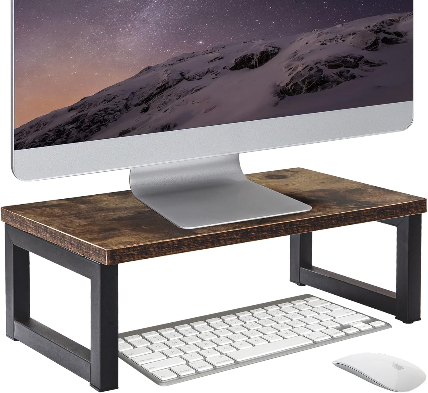 OROPY soporte monitor madera marco metal organizador