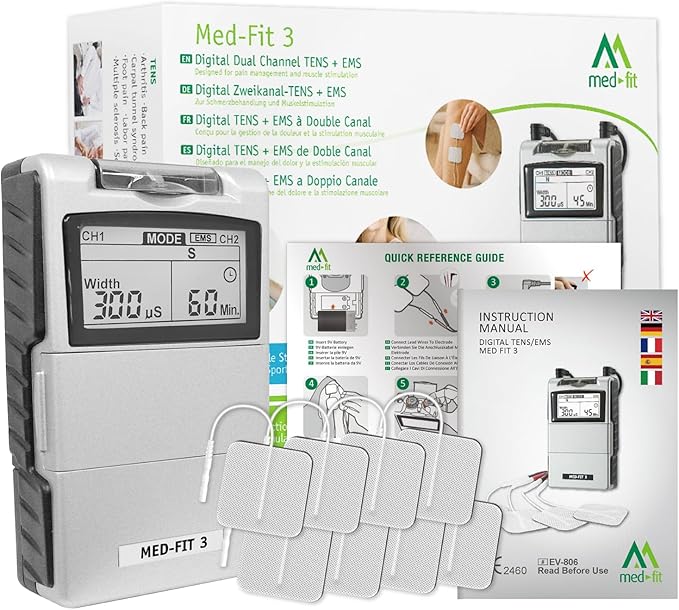 MED-FIT 3 electrostimulador TENS digital doble canal