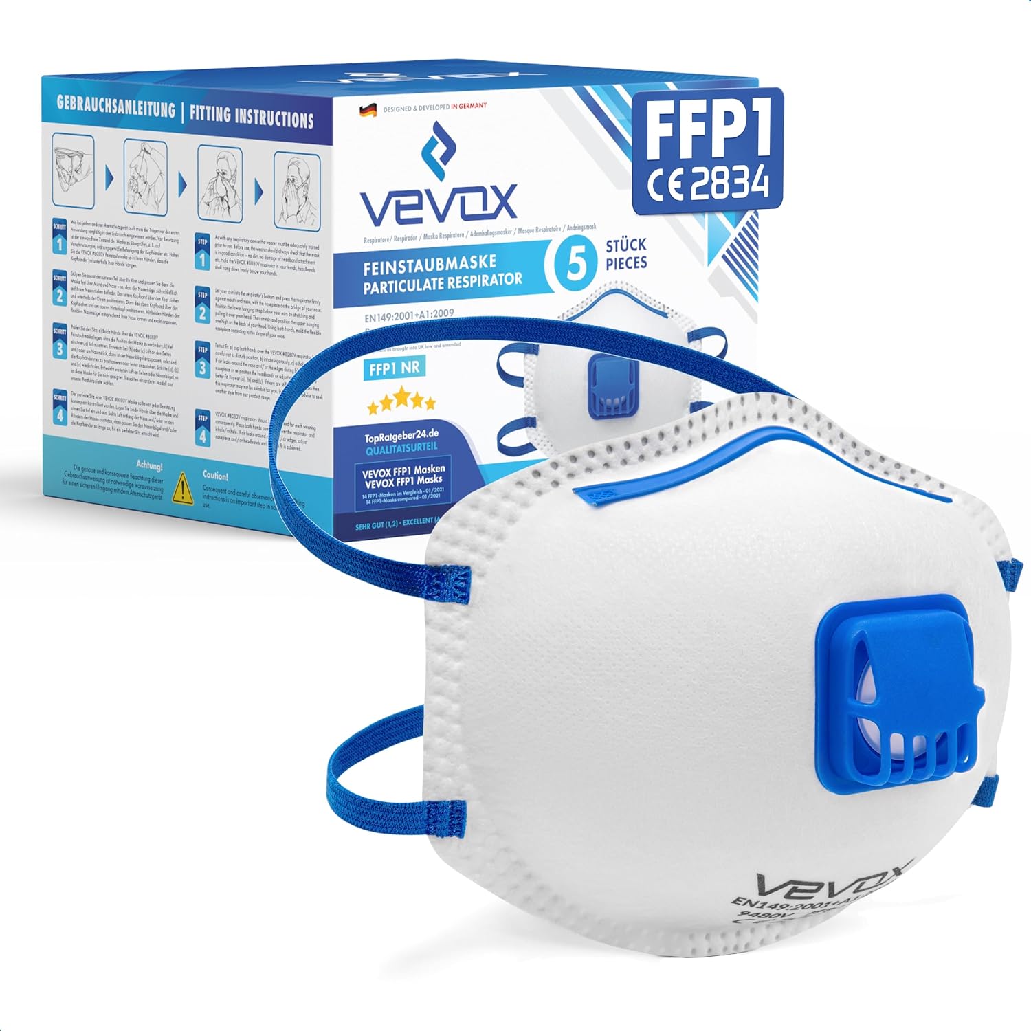Mascarilla FFP2 autofiltrante 5 capas homologada CE transpirable