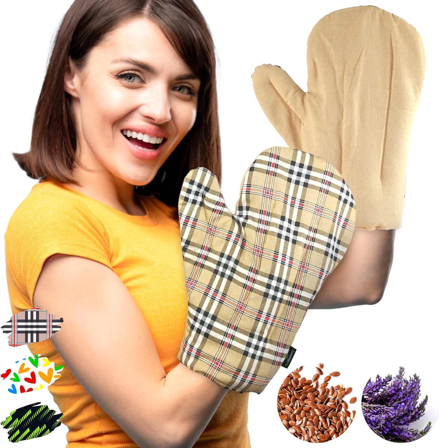 OXFORD guantes artritis calentar microondas manos