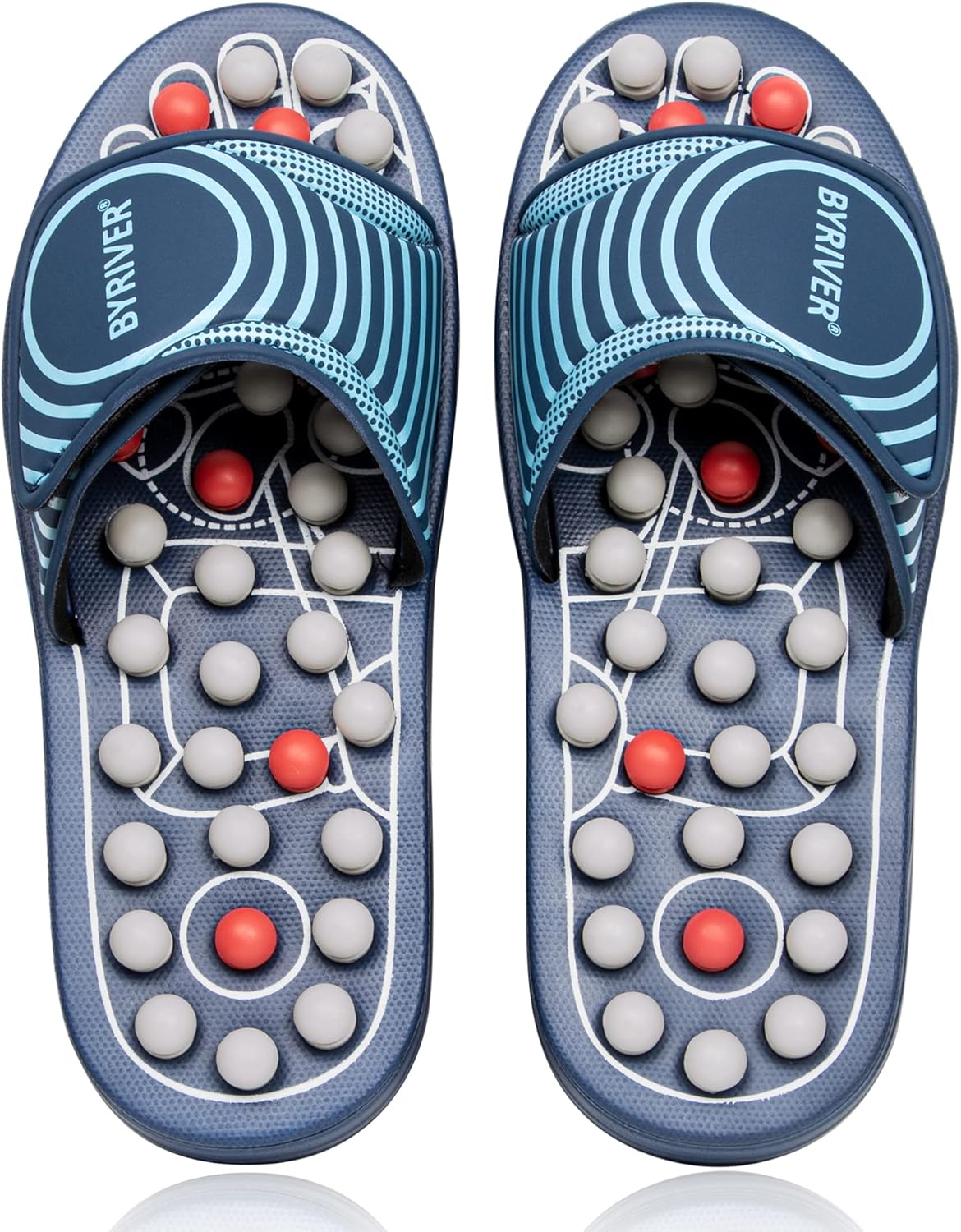 BYRIVER zapatillas masajeadoras acupuntura pies artritis